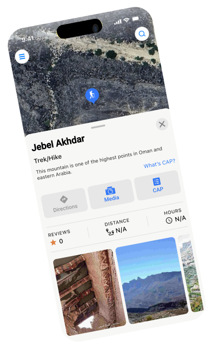 Pinch app home screen