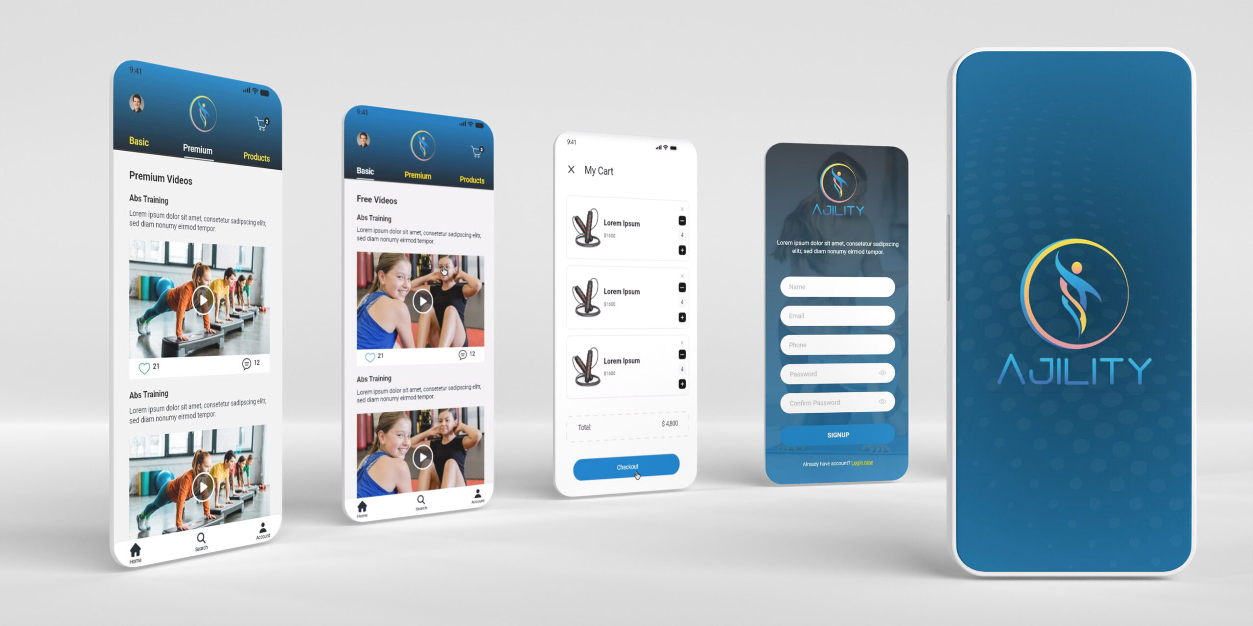 Ajility Fitness App